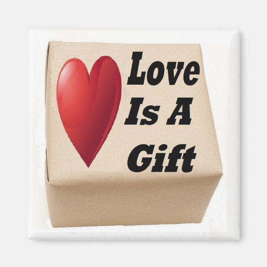 Magnet Love is een Gift Magneet (Voorkant)