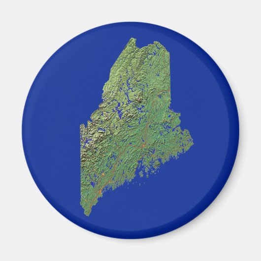Magnet Maine Map (Devant)