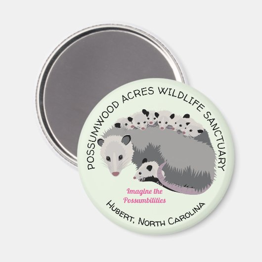 Magnet Mama Opossum (Recto/Verso)