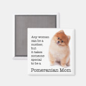 Magnet maman Pomeranian (Recto/Verso)