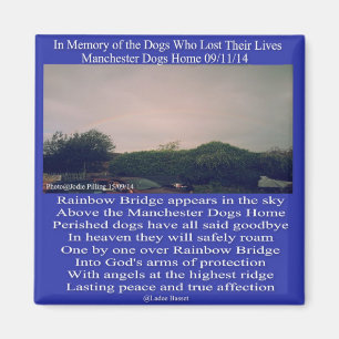 Magnet Manchester Rainbow Bridge Poem Magneet