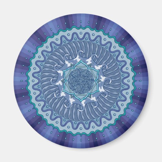 Magnet Mandala d'Eau (Devant)