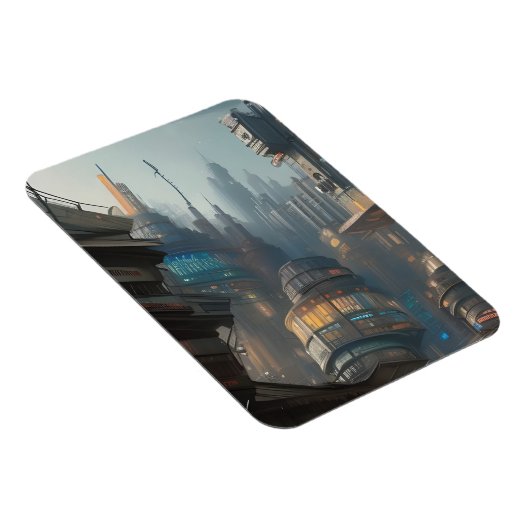 Magnet - Marché Cyberpunk (Côté Droit)