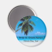 Magnet mariage avec date Mariage (Recto/Verso)