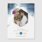Magnet Mariage Céleste Enregistrer La Date (Devant)
