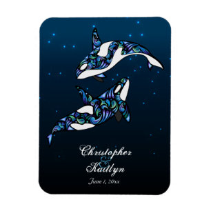 Magnet Mariage de baleines Orca