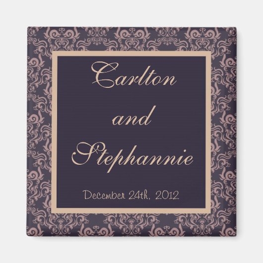 Magnet Mariage de dentelle pourpre (Devant)