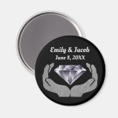 Magnet Mariage des mains de diamant (Recto/Verso)