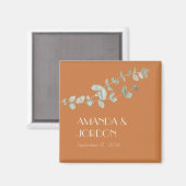Magnet Mariage en terre cuite Eucalyptus Deco (Recto/Verso)