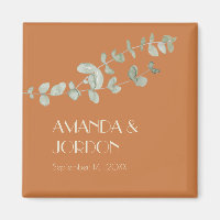 Magnet Mariage en terre cuite Eucalyptus Deco