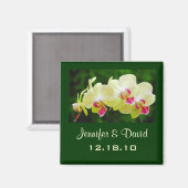 Magnet Mariage orchidée (Recto/Verso)