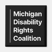 Magnet MDRC noir et blanc (Devant)