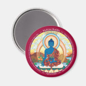 MAGNET Medicine Buddha - met mantra Magneet (Voorkant / Achterkant)
