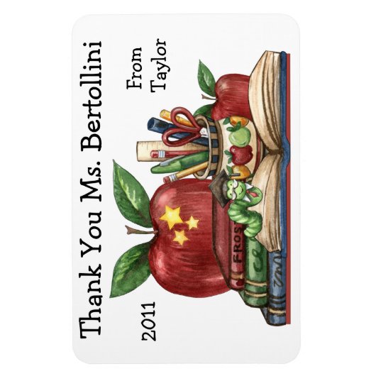 Magnet Merci enseignant (Vertical)