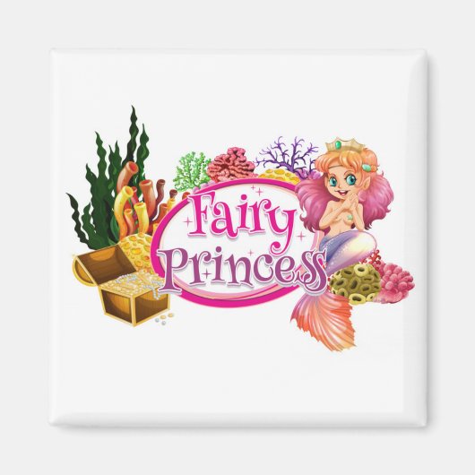 Magnet Mermaid Princess Magneet (Voorkant)