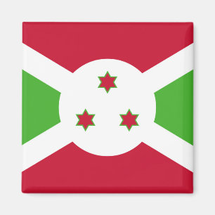 Magnet met de vlag van Burundi Magneet