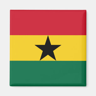 Magnet met de vlag van Ghana Magneet