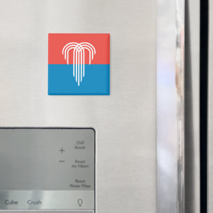 Magnet met de vlag van Kansas City, Missouri Magneet