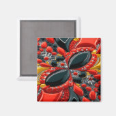 Magnet met Duitsland Kleuren Design Magneet (Voorkant / Achterkant)