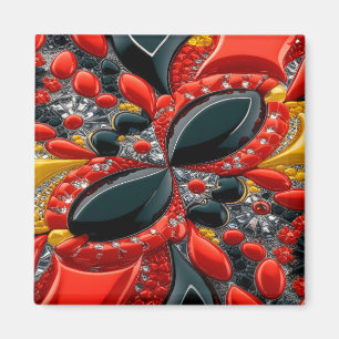 Magnet met Duitsland Kleuren Design Magneet