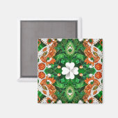 Magnet met Ierland Kleuren Design Magneet (Voorkant / Achterkant)