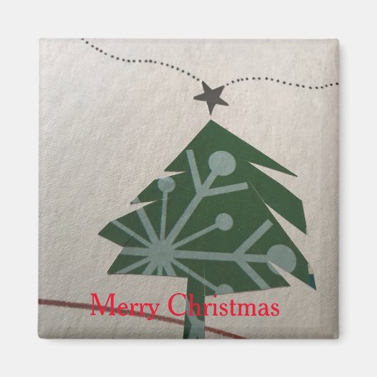 Magnet met kerstcollage door Tony Cimino Magneet (Voorkant)