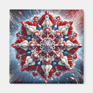 Magnet met Noorwegen Kleuren Design Magneet