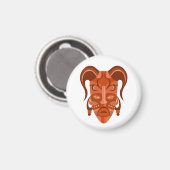 MAGNET MET TRADITIONELE MASKJE MAGNEET (Voorkant / Achterkant)