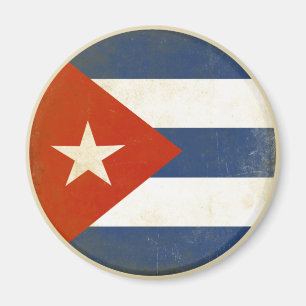 Magnet met  vlag uit Cuba Magneet