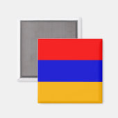 Magnet met vlag van Armenië Magneet (Voorkant / Achterkant)