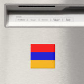 Magnet met vlag van Armenië Magneet (Insitu (Vaatwasser))