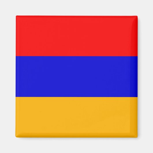 Magnet met vlag van Armenië Magneet (Voorkant)