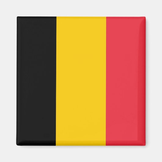 Magnet met vlag van België Magneet (Voorkant)