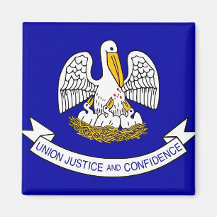 Magnet met vlag van de staat Louisiana - VS Magneet