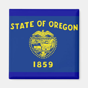 Magnet met vlag van de staat Oregon - VS Magneet