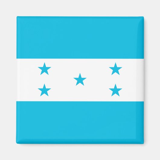 Magnet met vlag van Honduras Magneet (Voorkant)