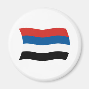 Magnet met vlag van inheemse volken van Colombia Magneet