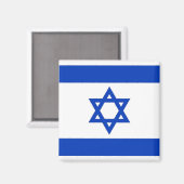 Magnet met vlag van Israël Magneet (Voorkant / Achterkant)