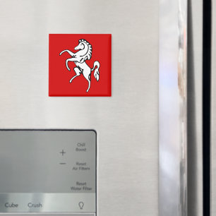Magnet met vlag van Kent County, Engeland Magneet