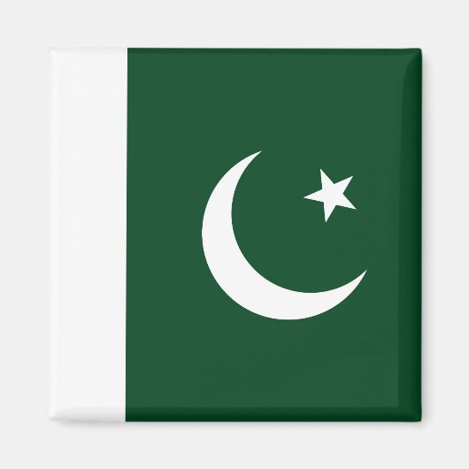 Magnet met vlag van Pakistan Magneet (Voorkant)