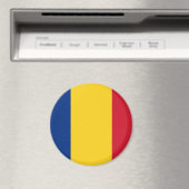Magnet met vlag van Roemenië Magneet (Insitu (Vaatwasser))