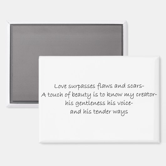 Magnet mijn Schepper" Magneet (Voorkant / Achterkant)