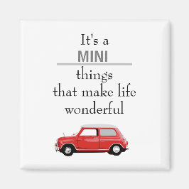 Magnet Mini Cooper Rot Mini-dingen Magneet