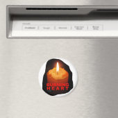 Magnet mit BURNING HEART Magneet (Insitu (Vaatwasser))