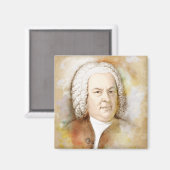 Magnet mit Johann Sebastian Bach Magneet (Voorkant / Achterkant)
