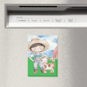 Magnet mit Junge und Kalb Magneet (Insitu (Vaatwasser))