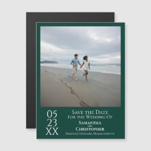 Magnet Moderne de Sauvegarde de Date de Photo Vert