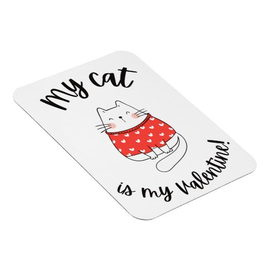 Magnet - Mon chat est ma valentine (Côté Droit)