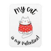 Magnet - Mon chat est ma valentine (Vertical)