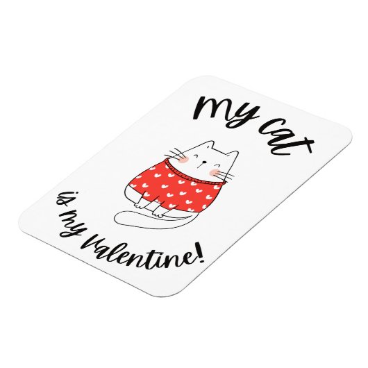 Magnet - Mon chat est ma valentine (Côté Gauche)